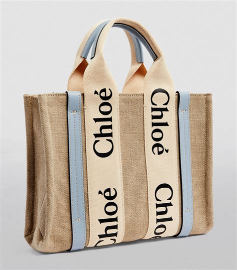 chloe woody logo|chloe woody small tote bag.